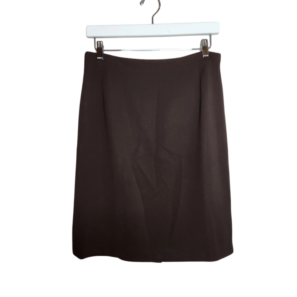 GARFIELD & MARKS VTG FULLY LINED BROWN JADA PENCIL SKIRT Size 12